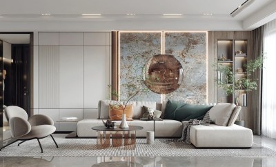 现代家居客厅3D模型下载